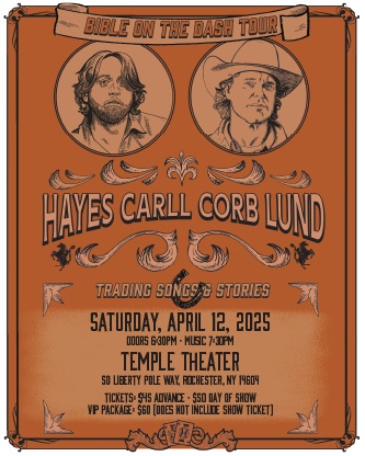 An Evening with Hayes Carll & Corb Lund