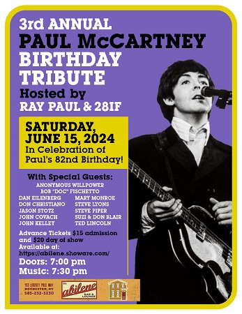 3rd Annual Paul McCartney Birthday Tribute